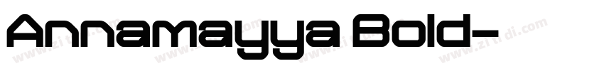 Annamayya Bold字体转换